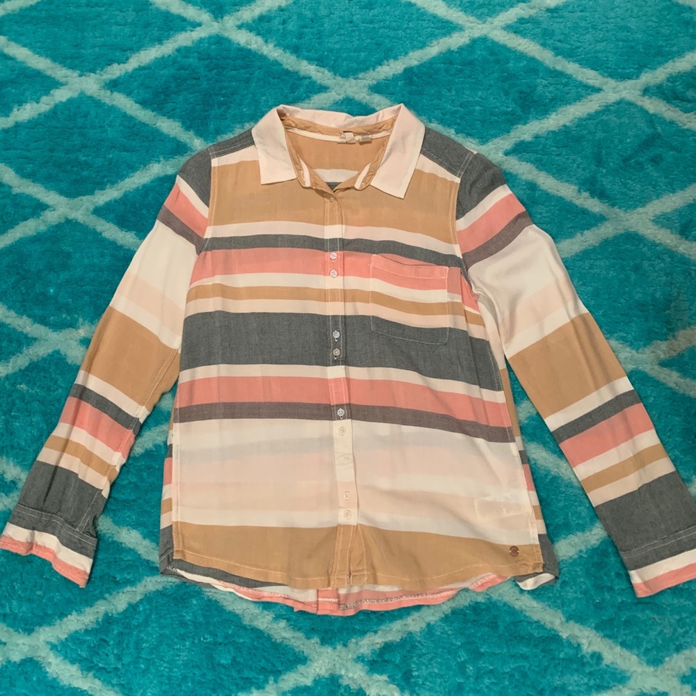 Roxy Stripped Button Down!💕